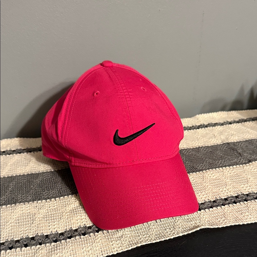 Nike Fuchsia Cap with Black Logo